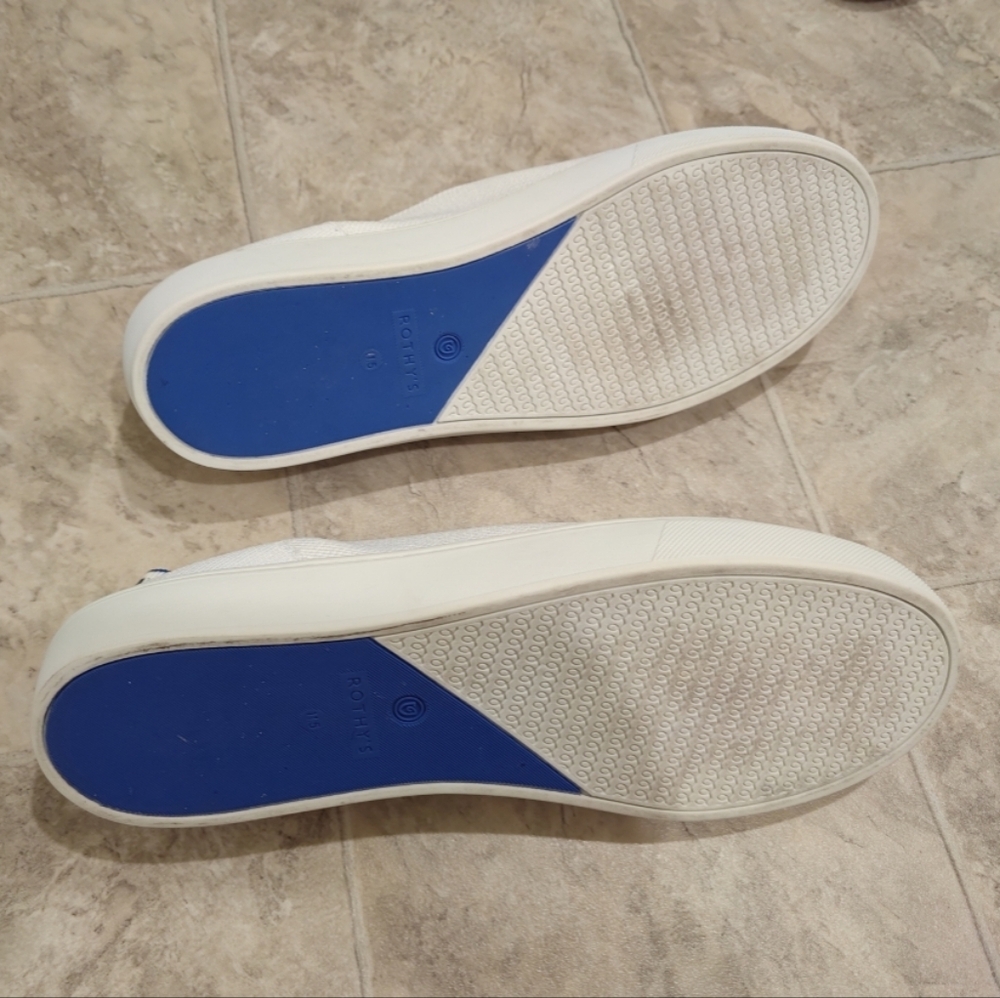 Rothys women’s size 11.5 white slip on sneakers - EUC - Picture 3 of 15